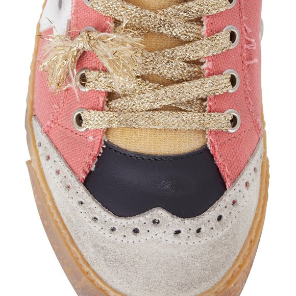NIB Golden Goose Midstar Salmon Canvas & White Star Sneaker,37 - Picture 3 of 16